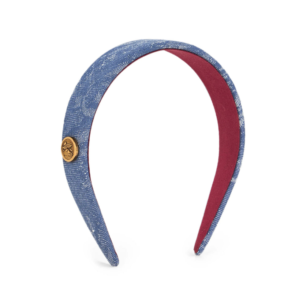 Etro Cotton-Linen Scarf — Blue by Etro