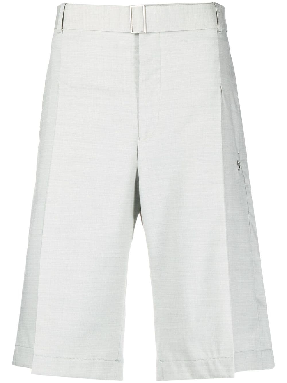Études Pleated Wool Blend Shorts — Grey by Études