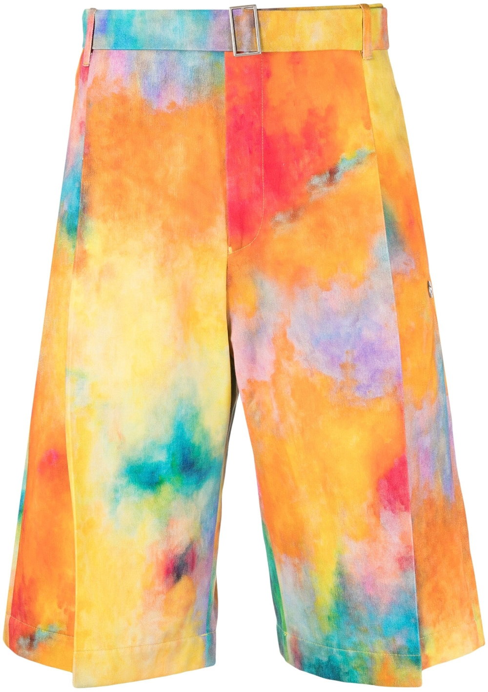 Études Tie-Dye Cotton Shorts — Orange by Études
