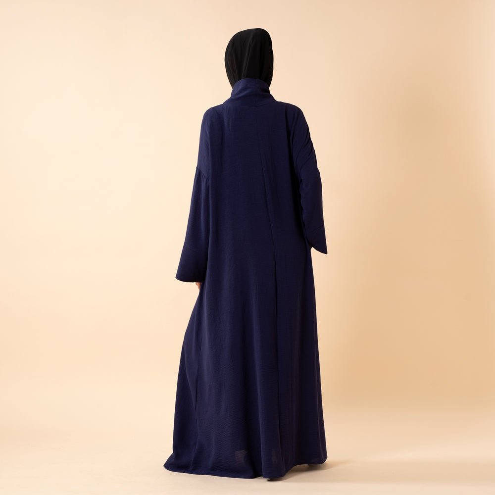 Everyday Crepe Turtleneck Abaya – Relaxed Fit for All Seasons (MA384), view 8