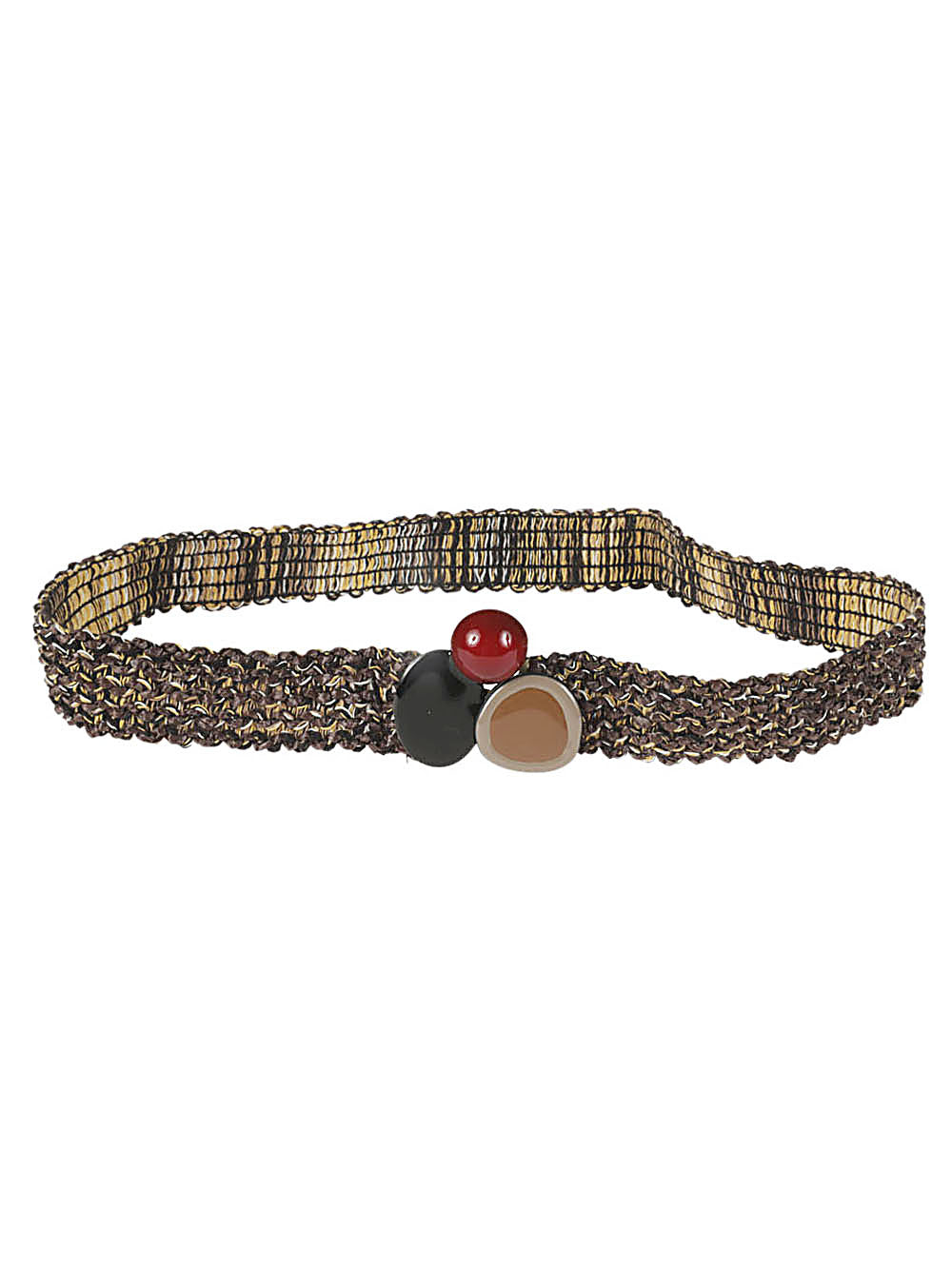 Exquisite J Woven Raffia Belt — Tan by Exquisite J