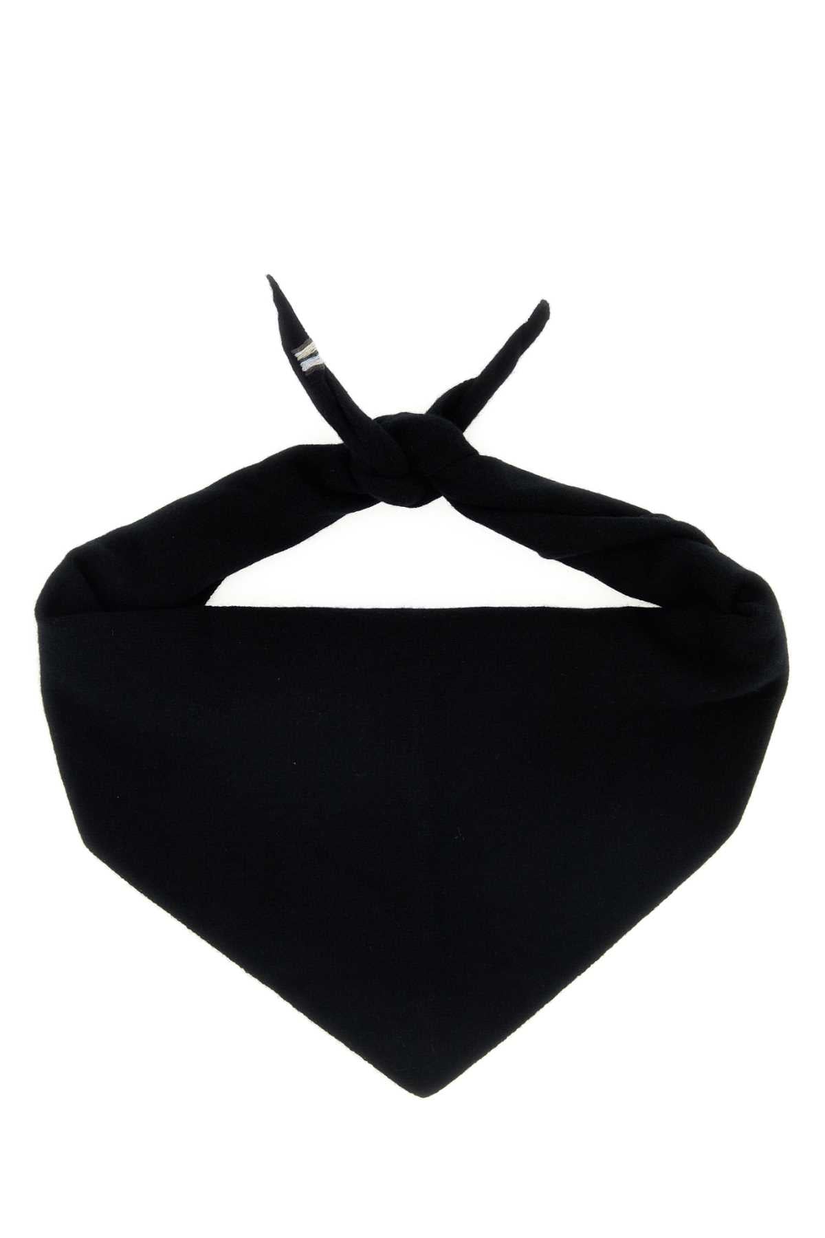 Extreme Cashmere Stretch Cashmere Blend Bandana — Black by Extreme Cashmere