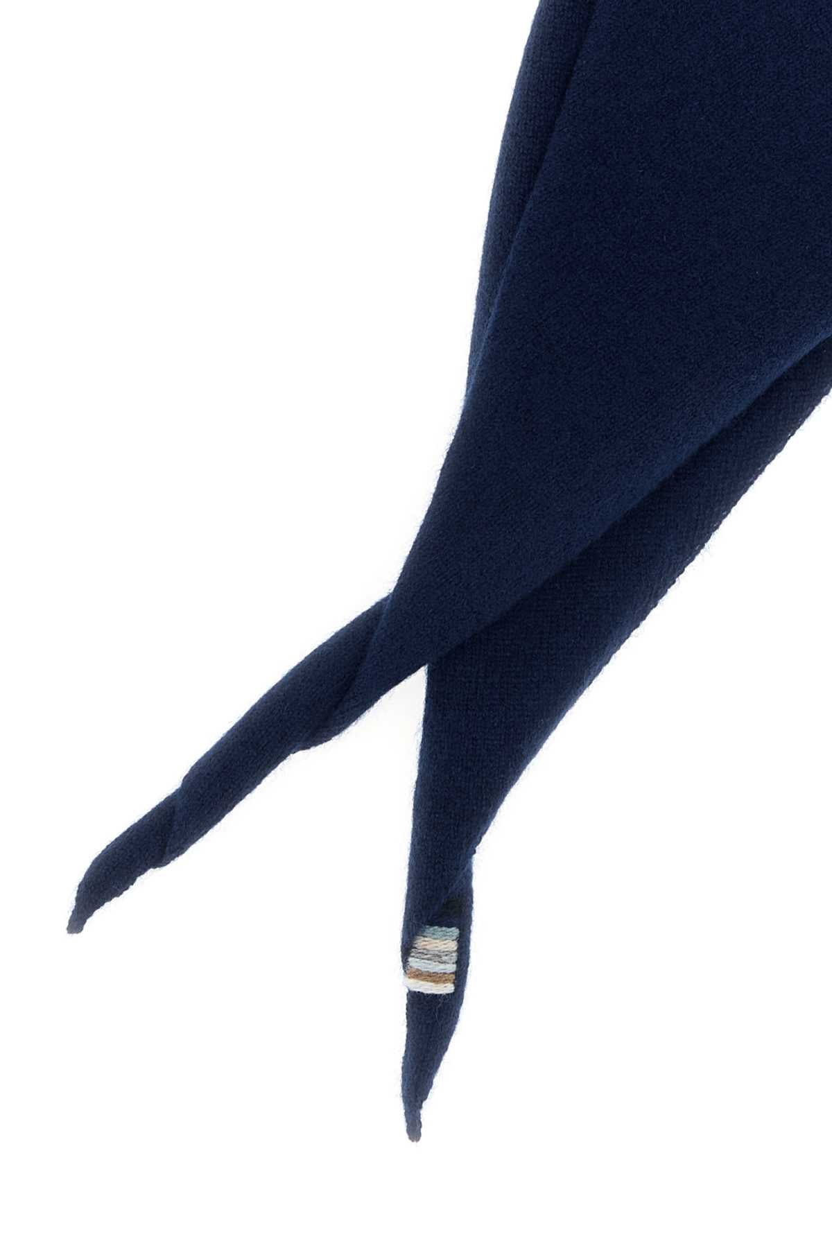 Extreme Cashmere Bandana Scarf — Navy, view 2