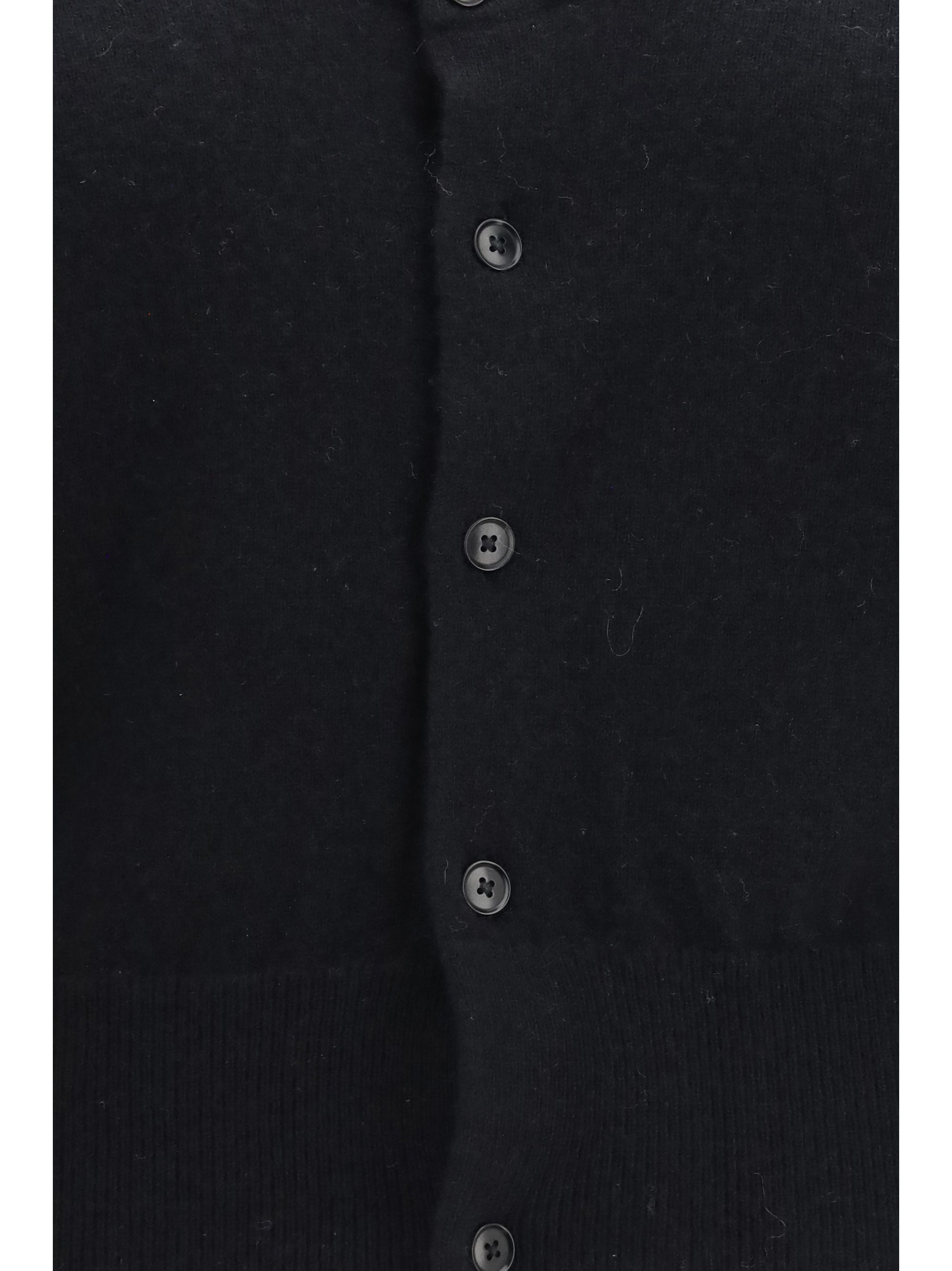 Extreme Cashmere Cardigan — Black, view 3