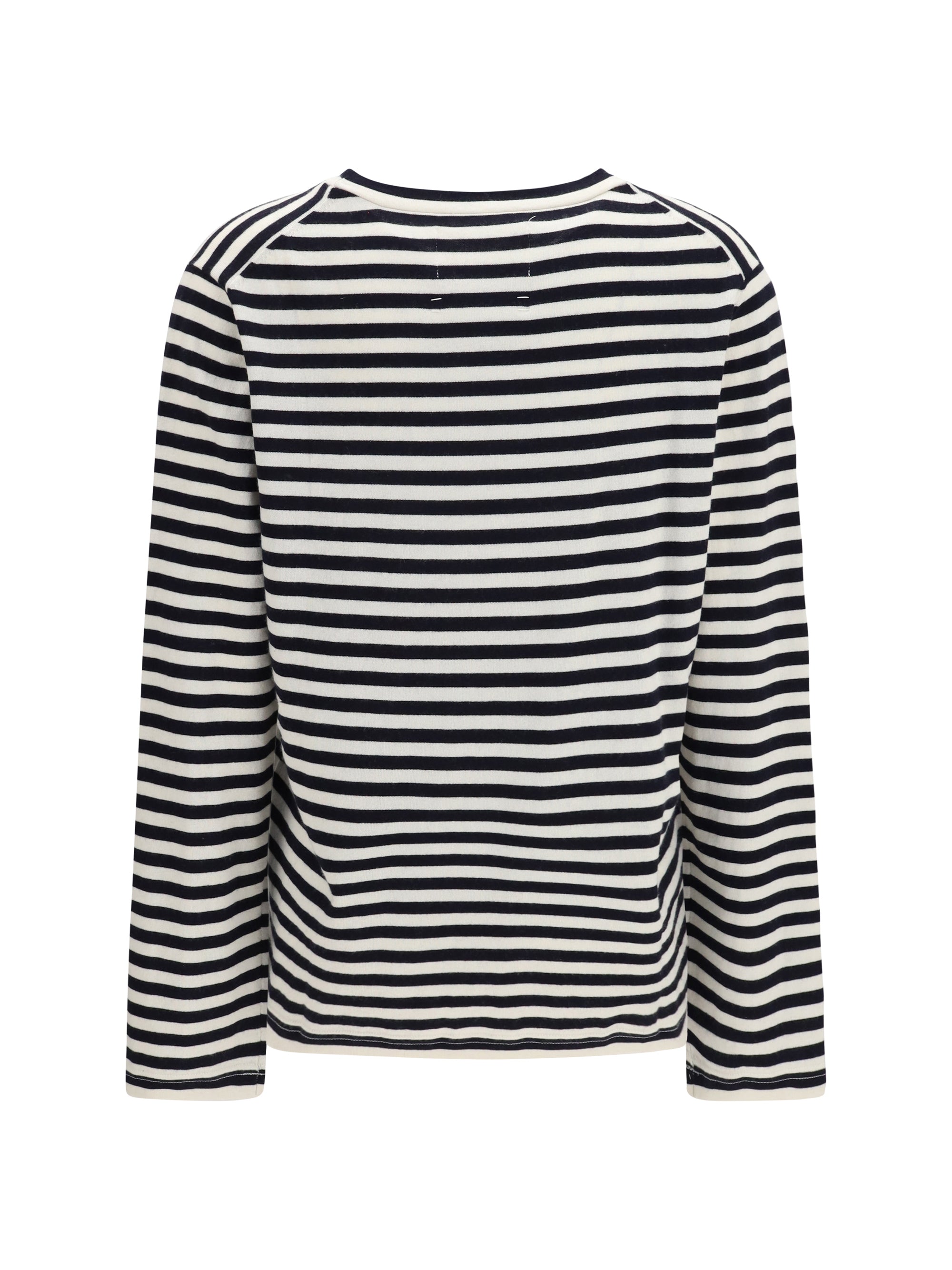 Extreme Cashmere Cotton and Cashmere Blend Sweater — Navy, view 2