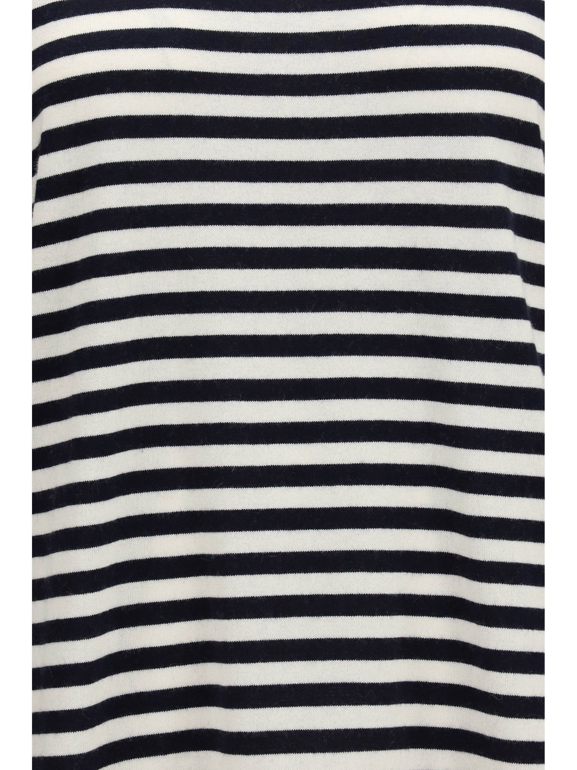 Extreme Cashmere Cotton and Cashmere Blend Sweater — Navy, view 3