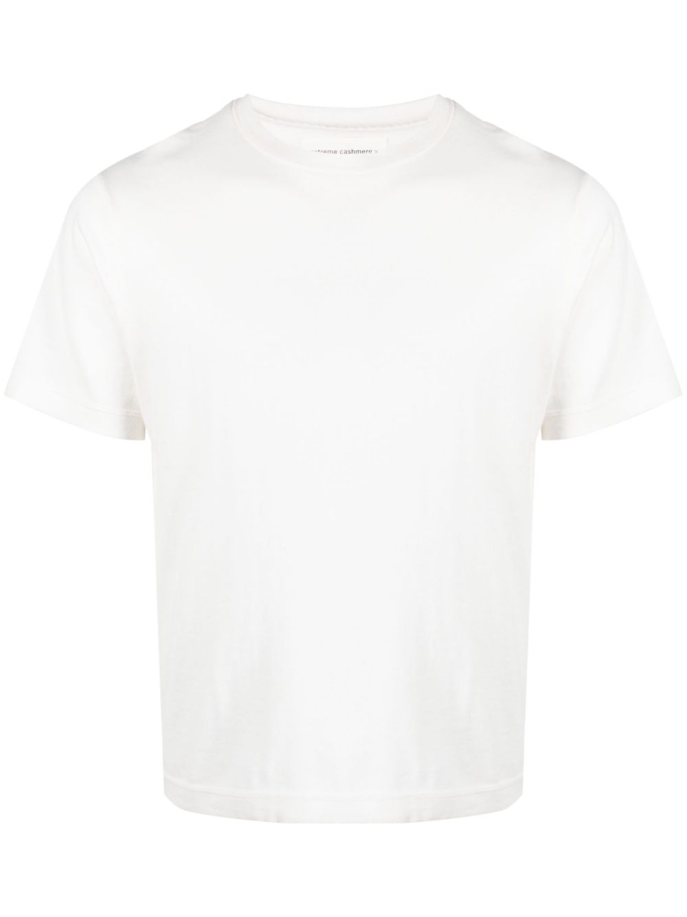 extreme cashmere Cotton-Cashmere Blend T-Shirt — White by Extreme Cashmere