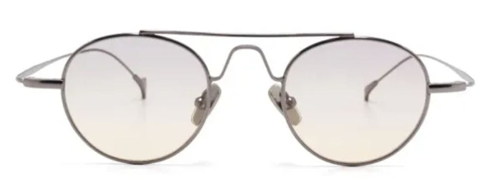 Eyepetizer TRIBECA Round Metal Frame Sunglasses — Silver by Eyepetizer