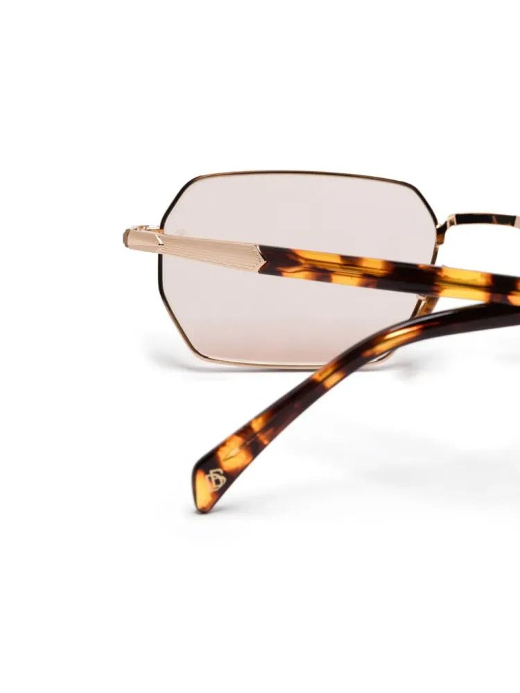 Eyewear By David Beckham DB1174S Square Metal Frame Sunglasses — Gold, view 2