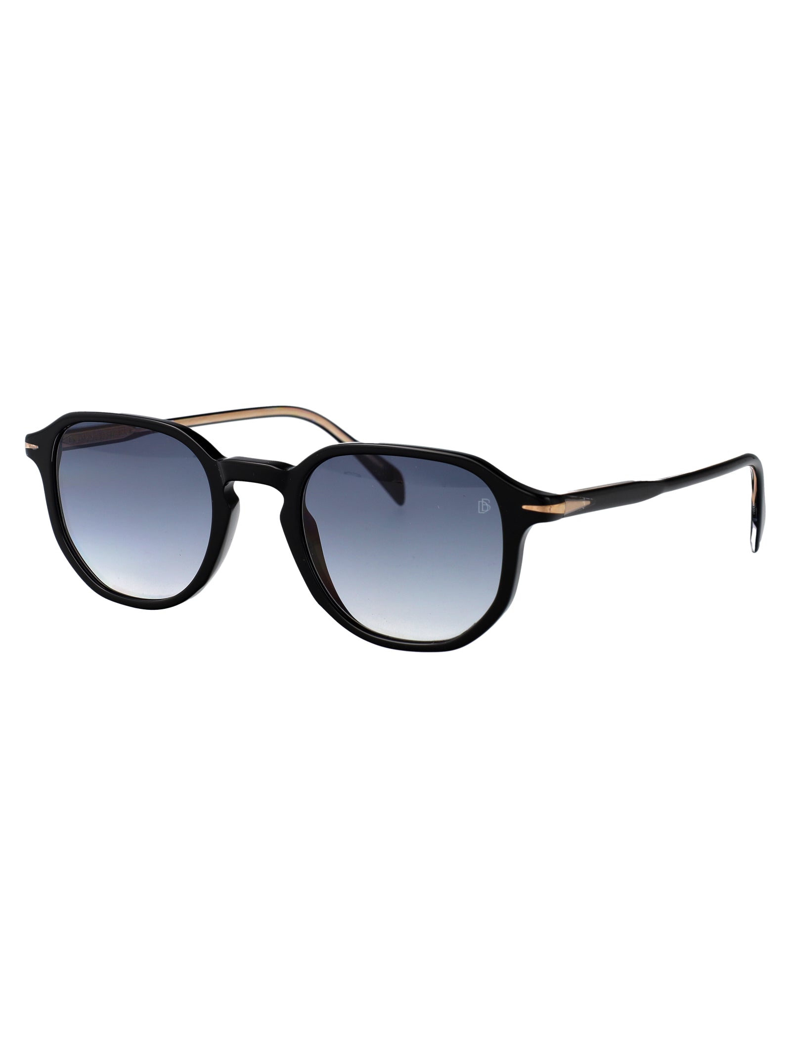 Eyewear By David Beckham Black Acetate Sunglasses — Black, view 2