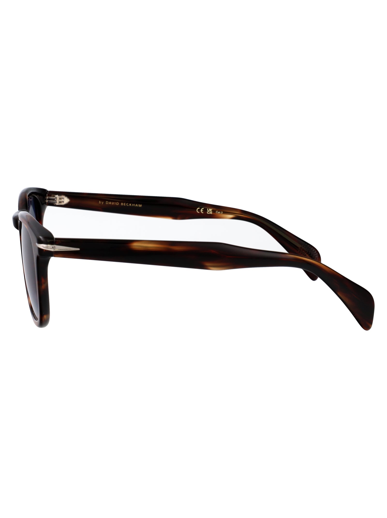Eyewear By David Beckham Tortoiseshell Acetate Sunglasses — Brown, view 3