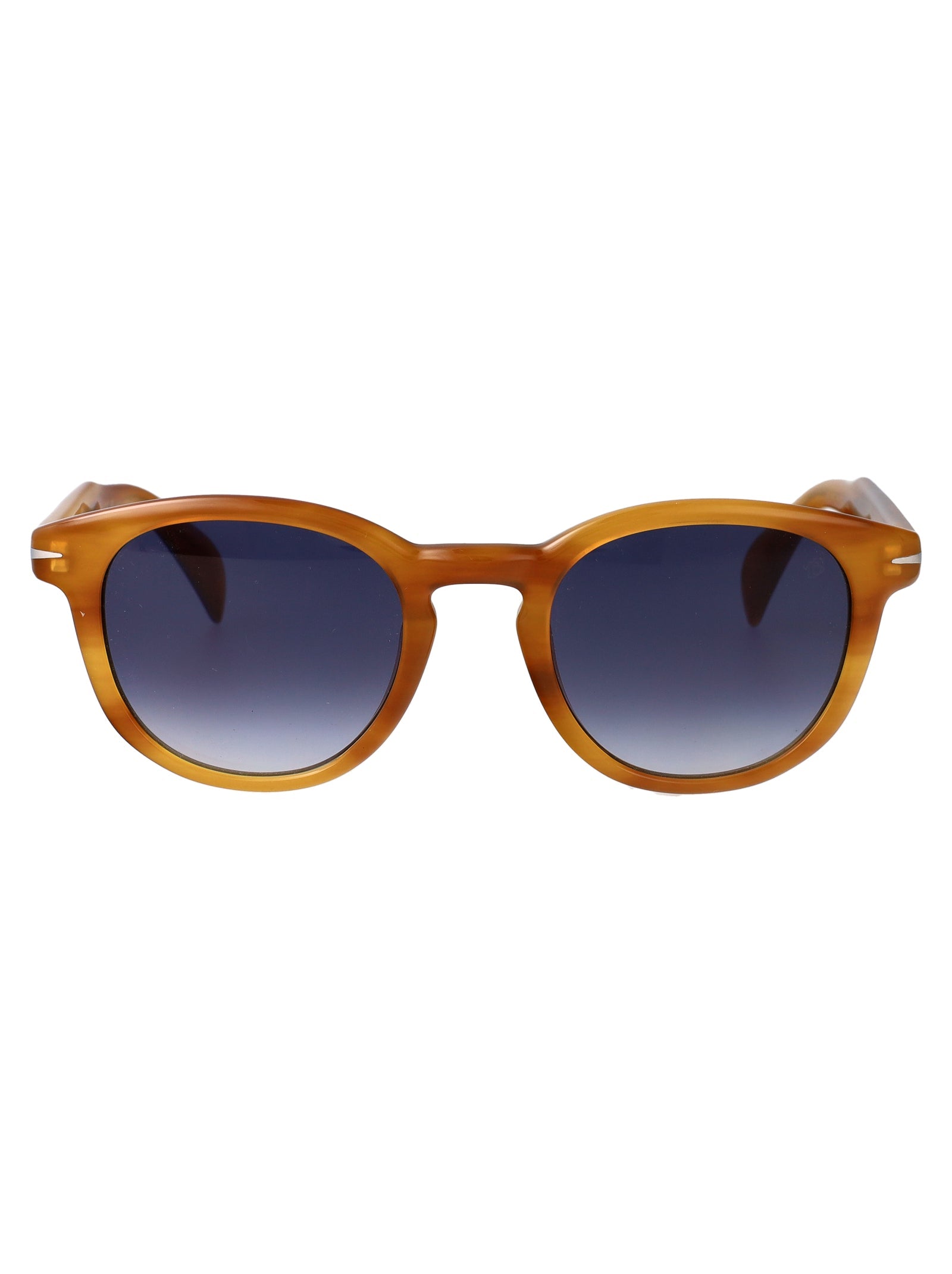Eyewear By David Beckham Yellow Horn Acetate Sunglasses — Yellow by Eyewear By David Beckham