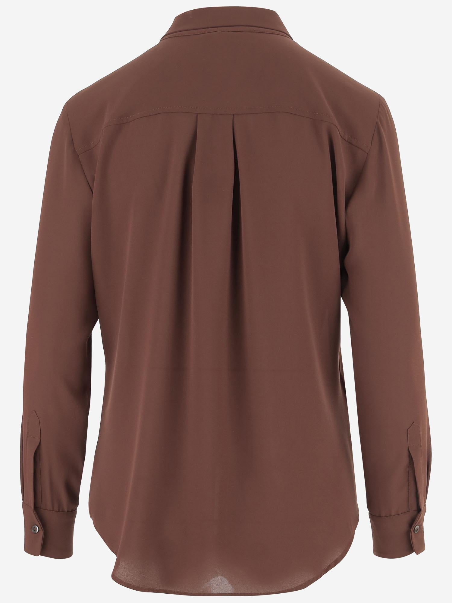 F.It Chest Patch Pocket Shirt — Brown, view 3
