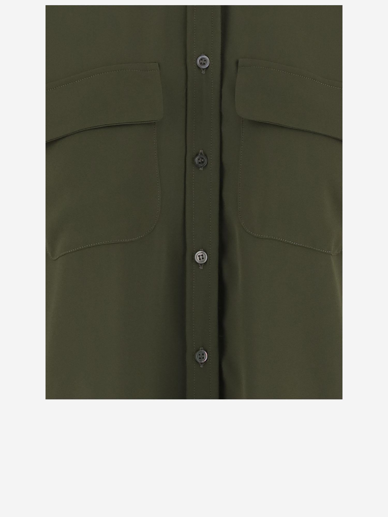 F.It Technical Polyester Shirt — Green, view 2