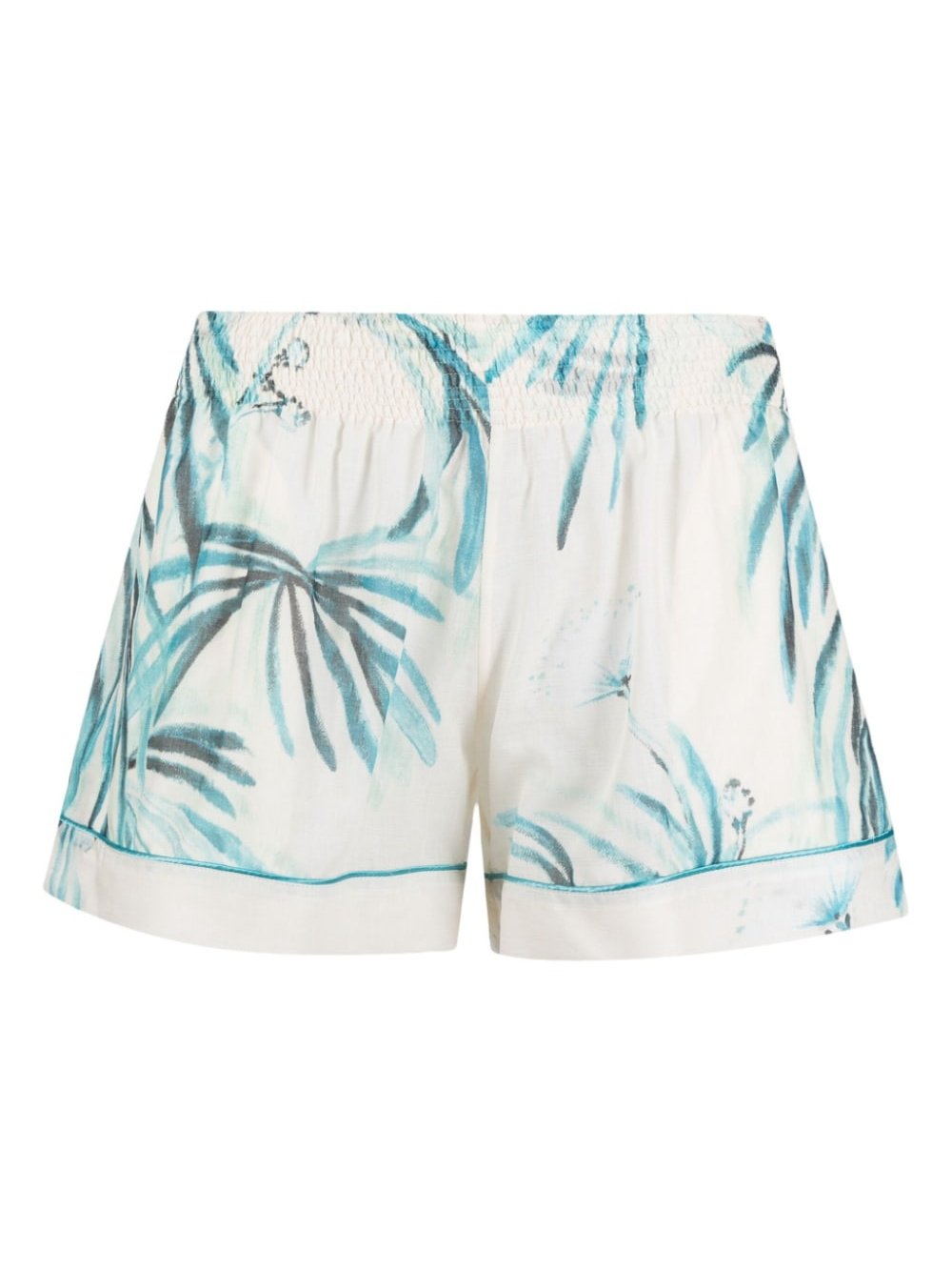 F.R.S . Japanese Branch Floral Print Shorts — cream by F.R.S .