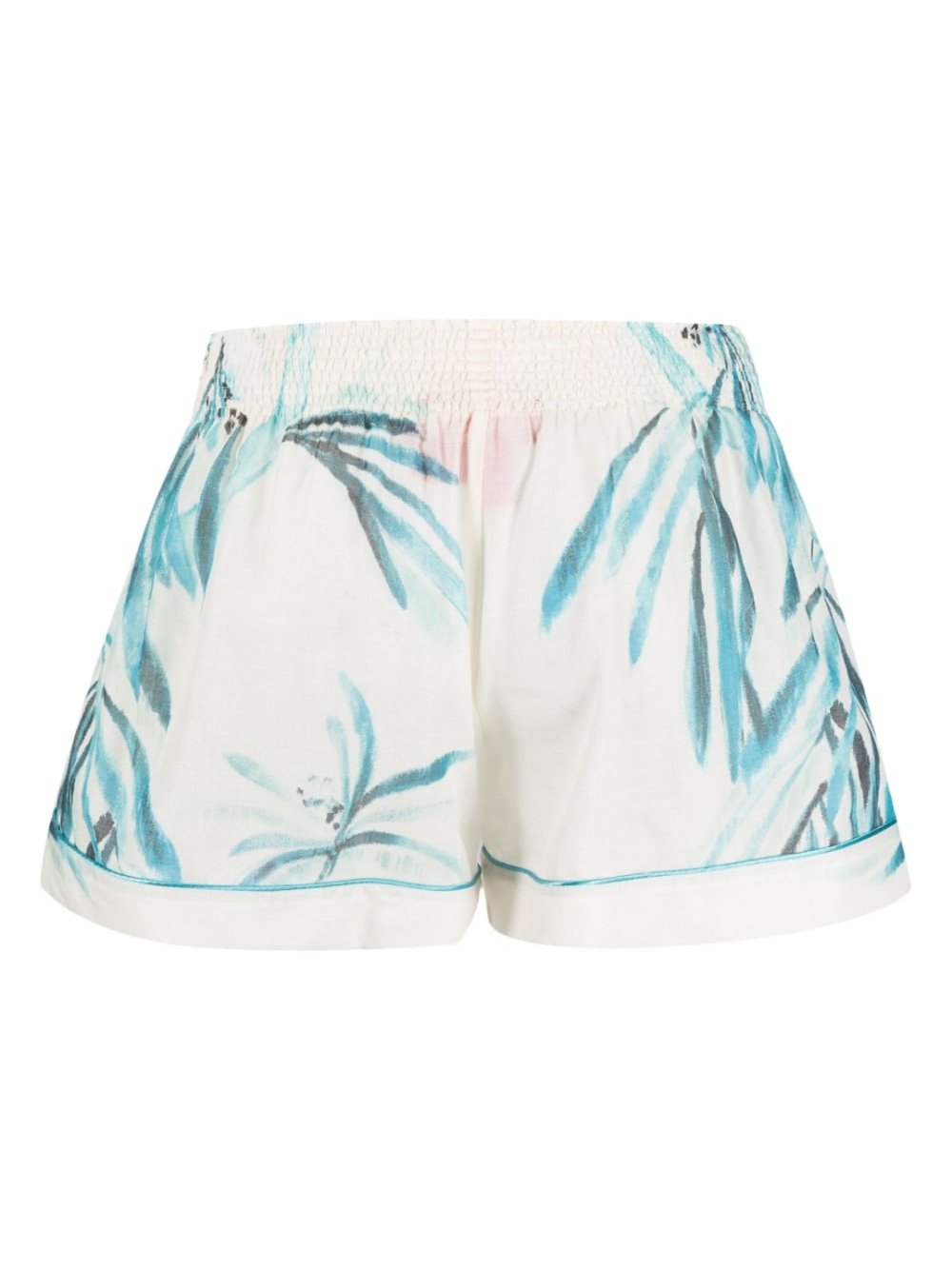 F.R.S . Japanese Branch Floral Print Shorts — cream, view 2