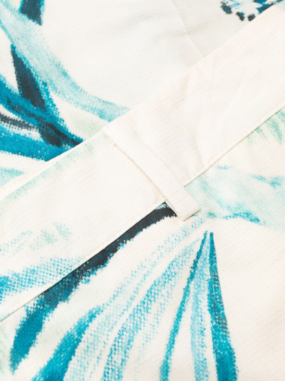 F.R.S . Leaf-Print Cotton Trousers — Ivory, view 2