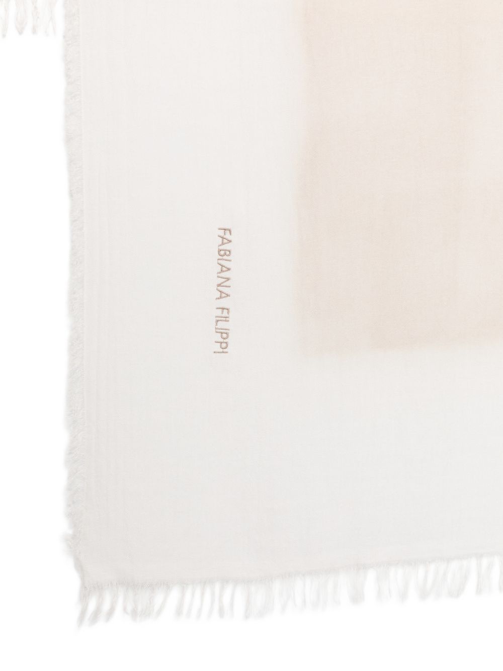 Fabiana Filippi Lightweight Linen Scarf — Beige, view 3