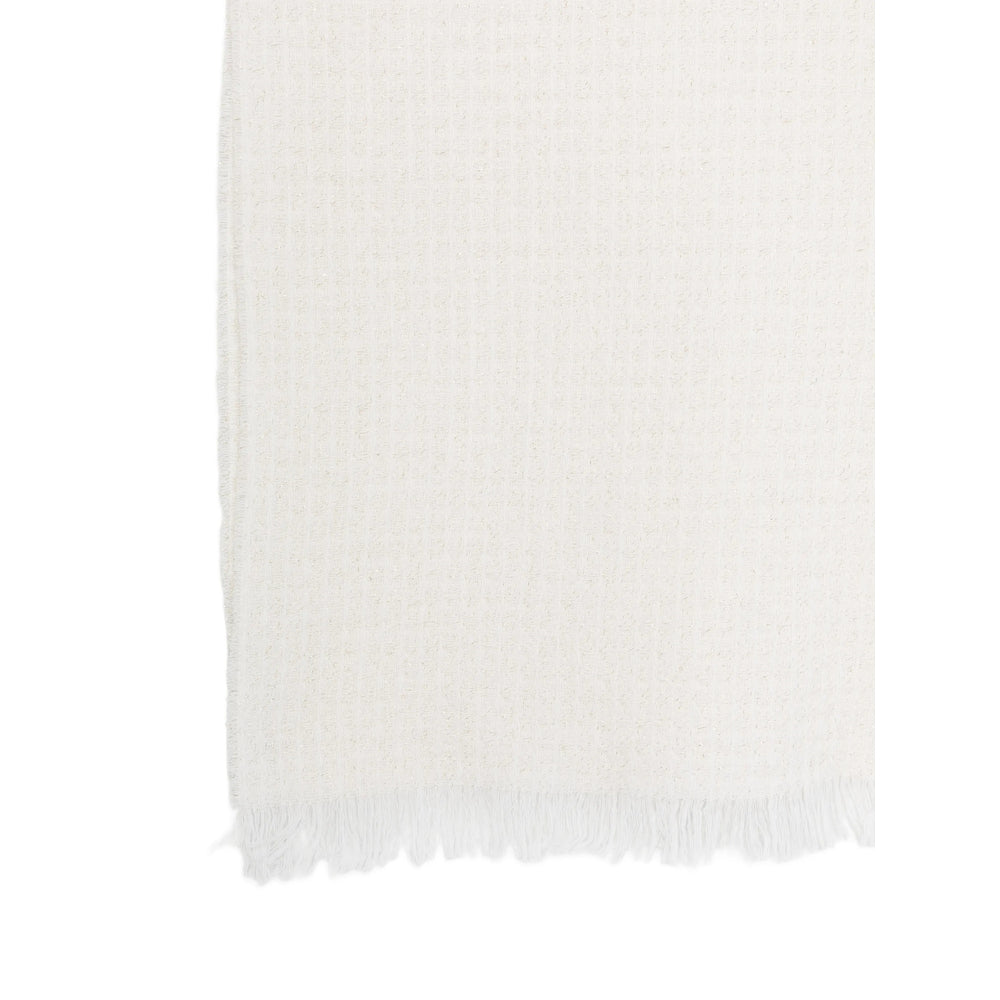 Fabiana Filippi Lightweight Neutral Tones Scarf — Gray, view 3