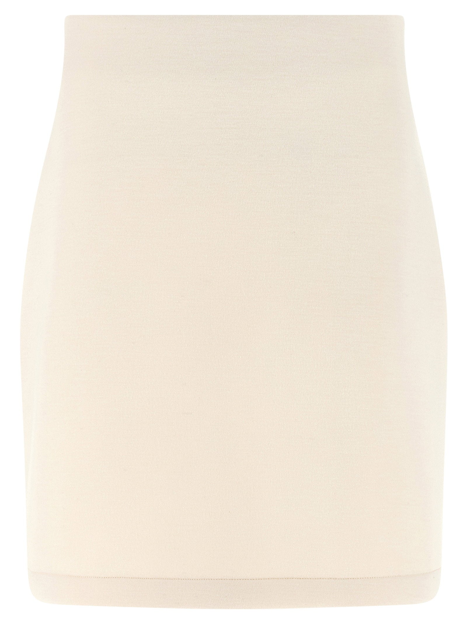 Fabiana Filippi Cashmere Scuba Skirt — Cream by Fabiana Filippi