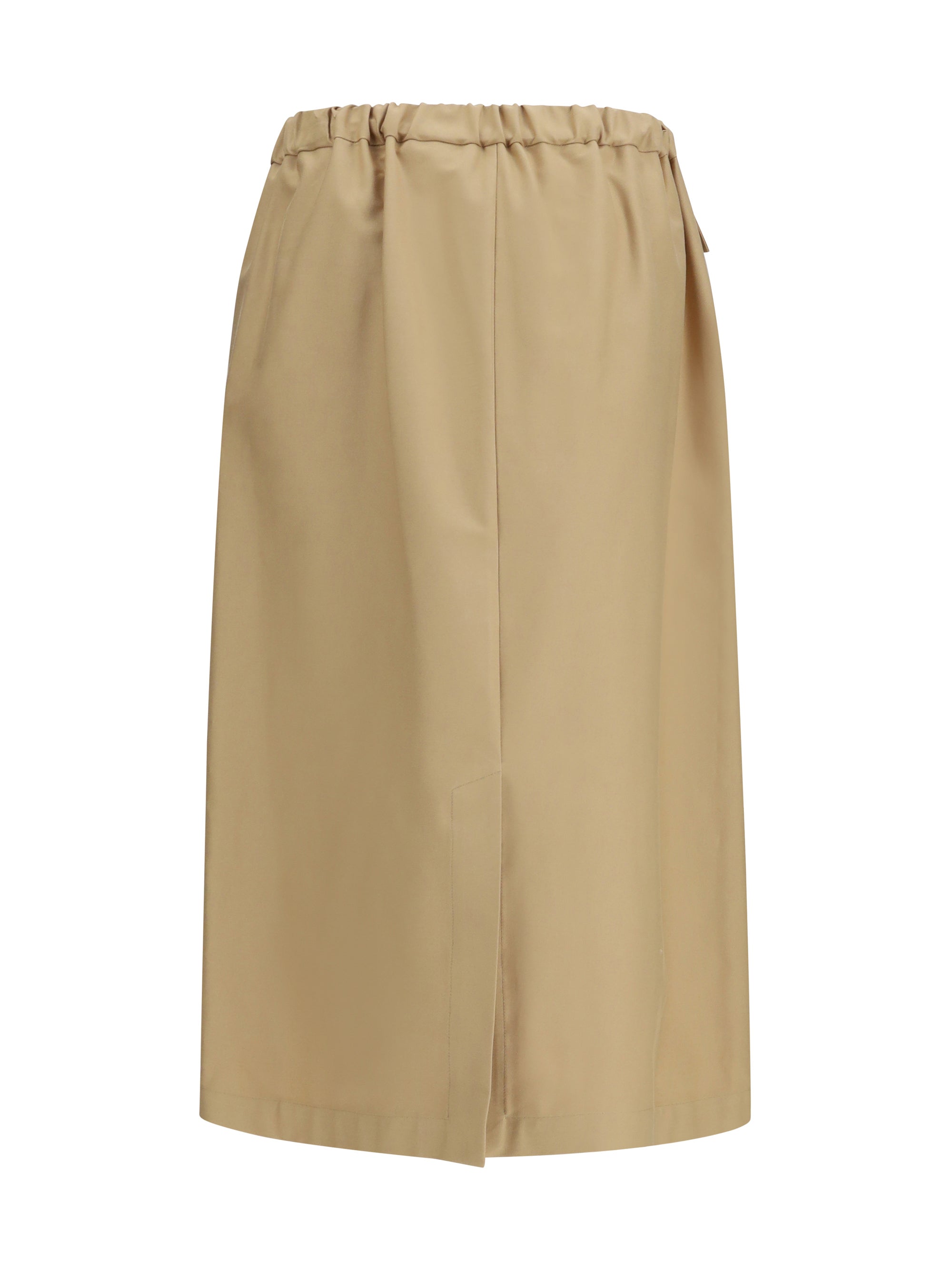 Fabiana Filippi Cotton Midi Skirt — Gray by Fabiana Filippi