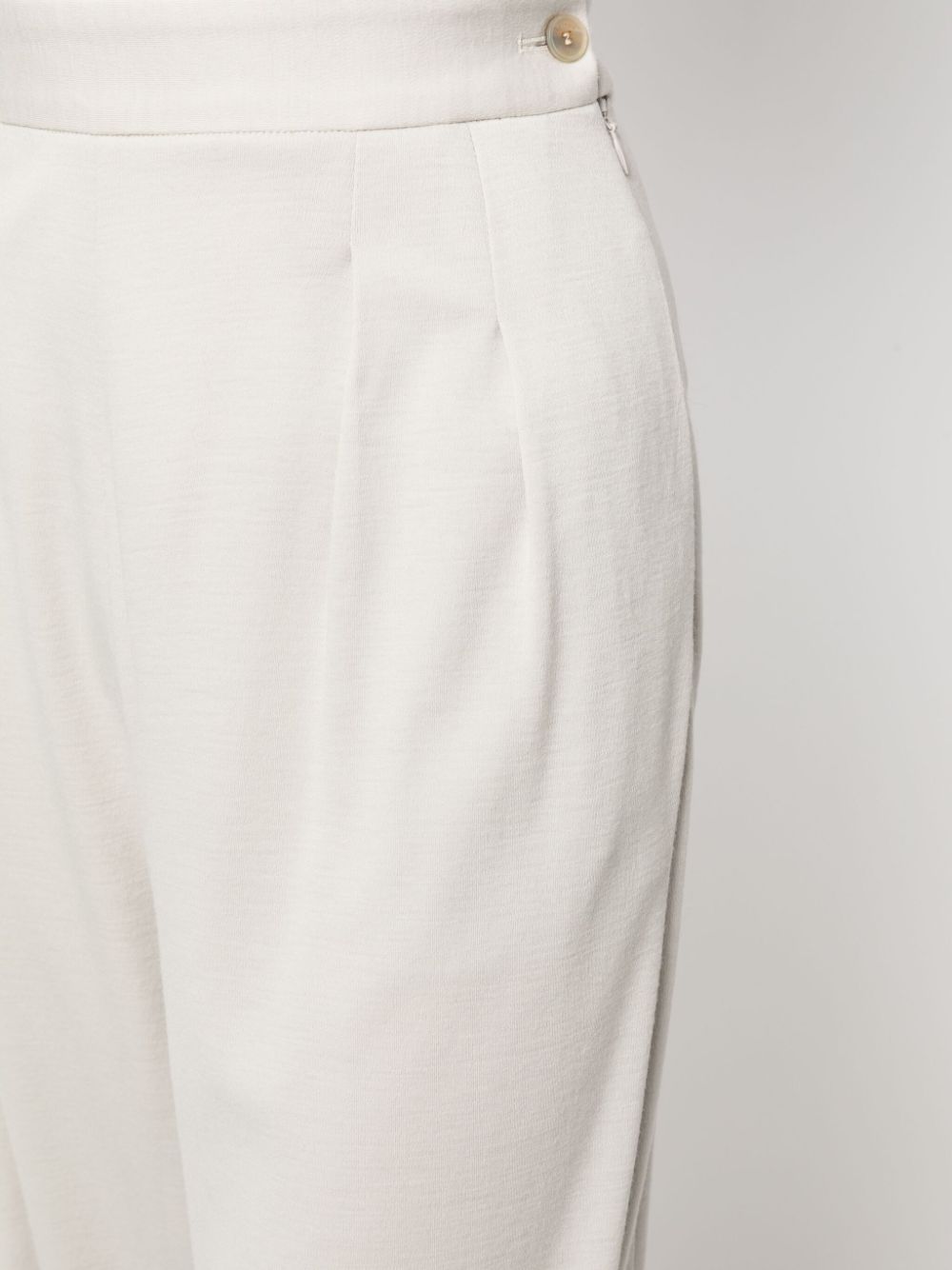 Fabiana Filippi Pleated Wool Trousers — Beige, view 2