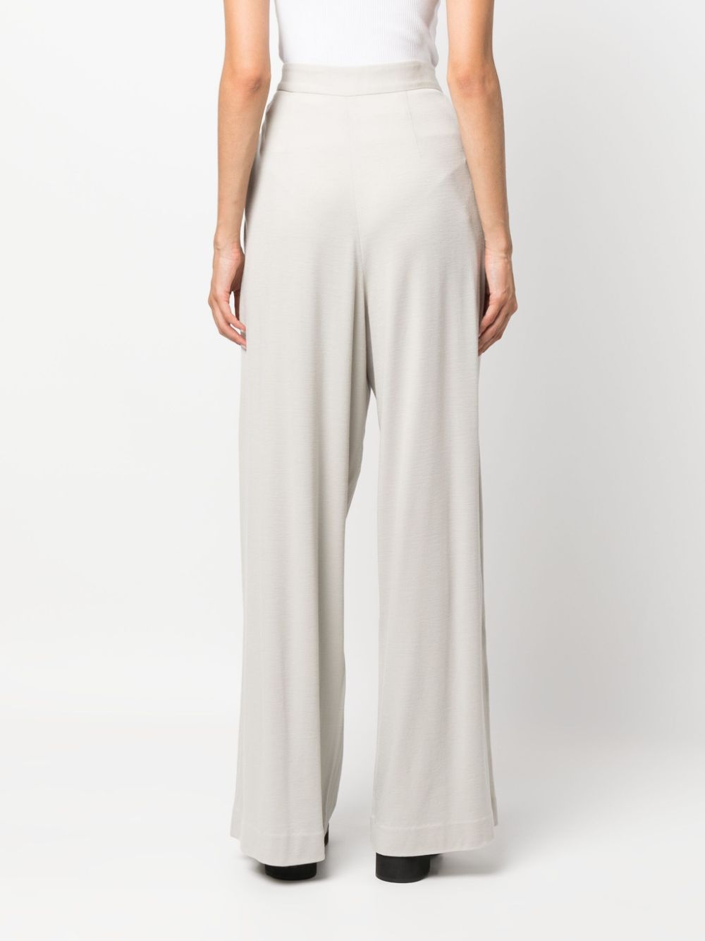 Fabiana Filippi Pleated Wool Trousers — Beige, view 3