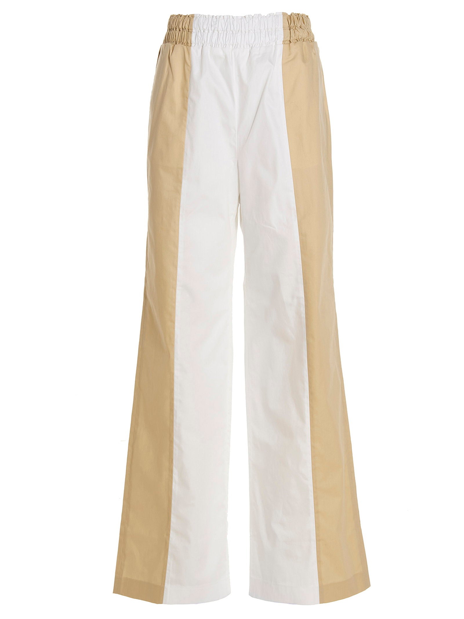 Fabiana Filippi Two-Tone Cotton Trousers — White by Fabiana Filippi