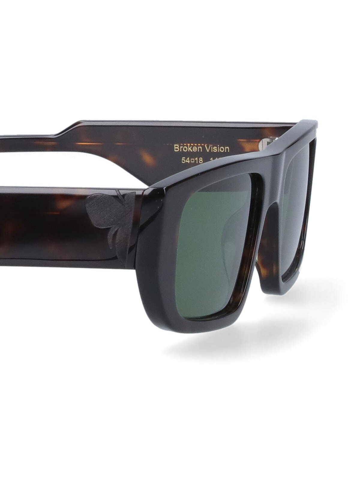 Facehide BROKEN Tortoiseshell Acetate Sunglasses — Brown, view 3