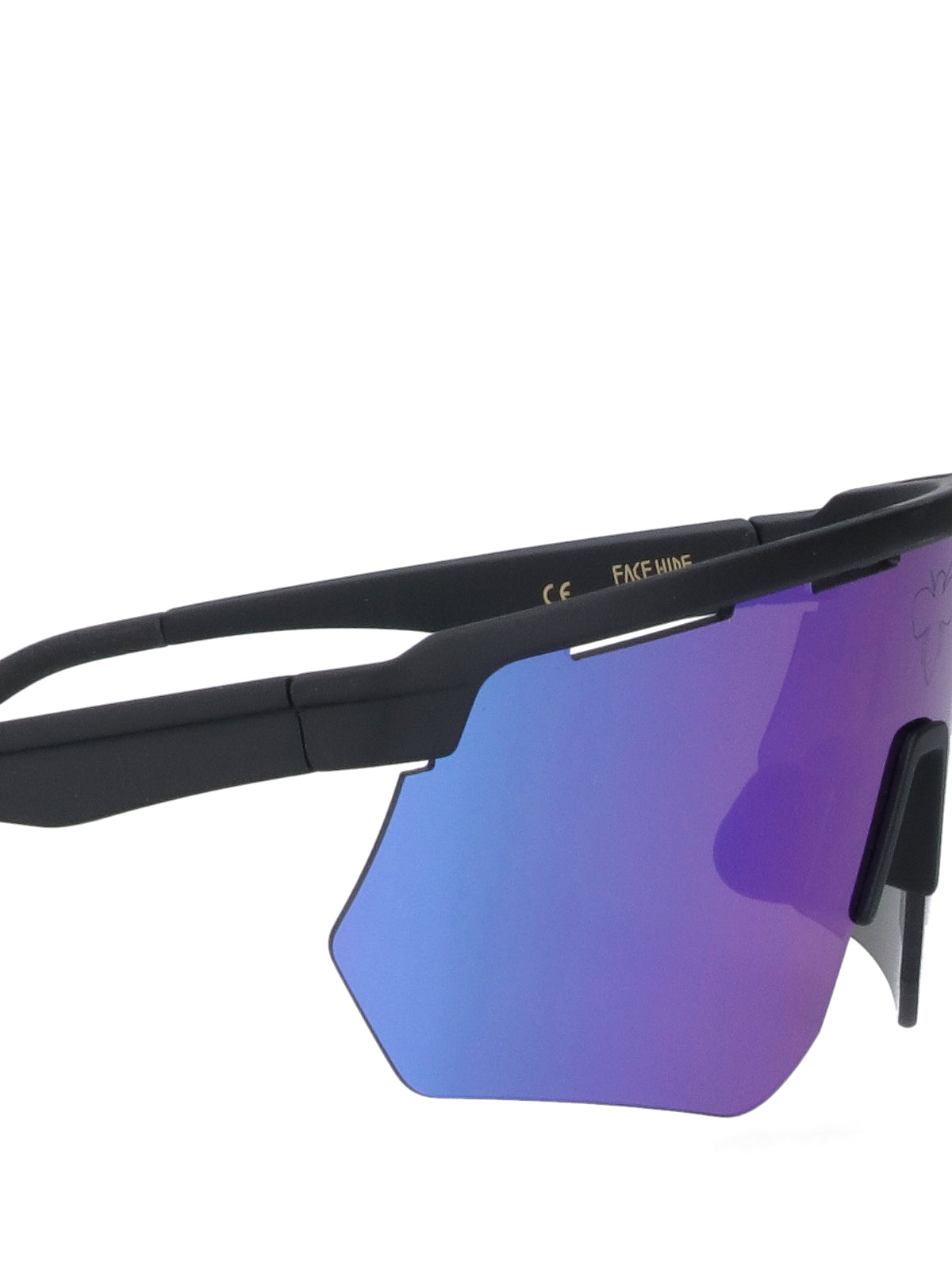 Facehide RAIDER Mirrored Shield Lens Sunglasses — Purple, view 3
