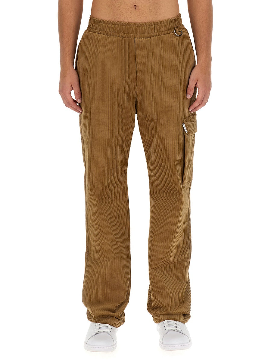 Family First Cotton Elastane Cargo Pants — Beige, view 2