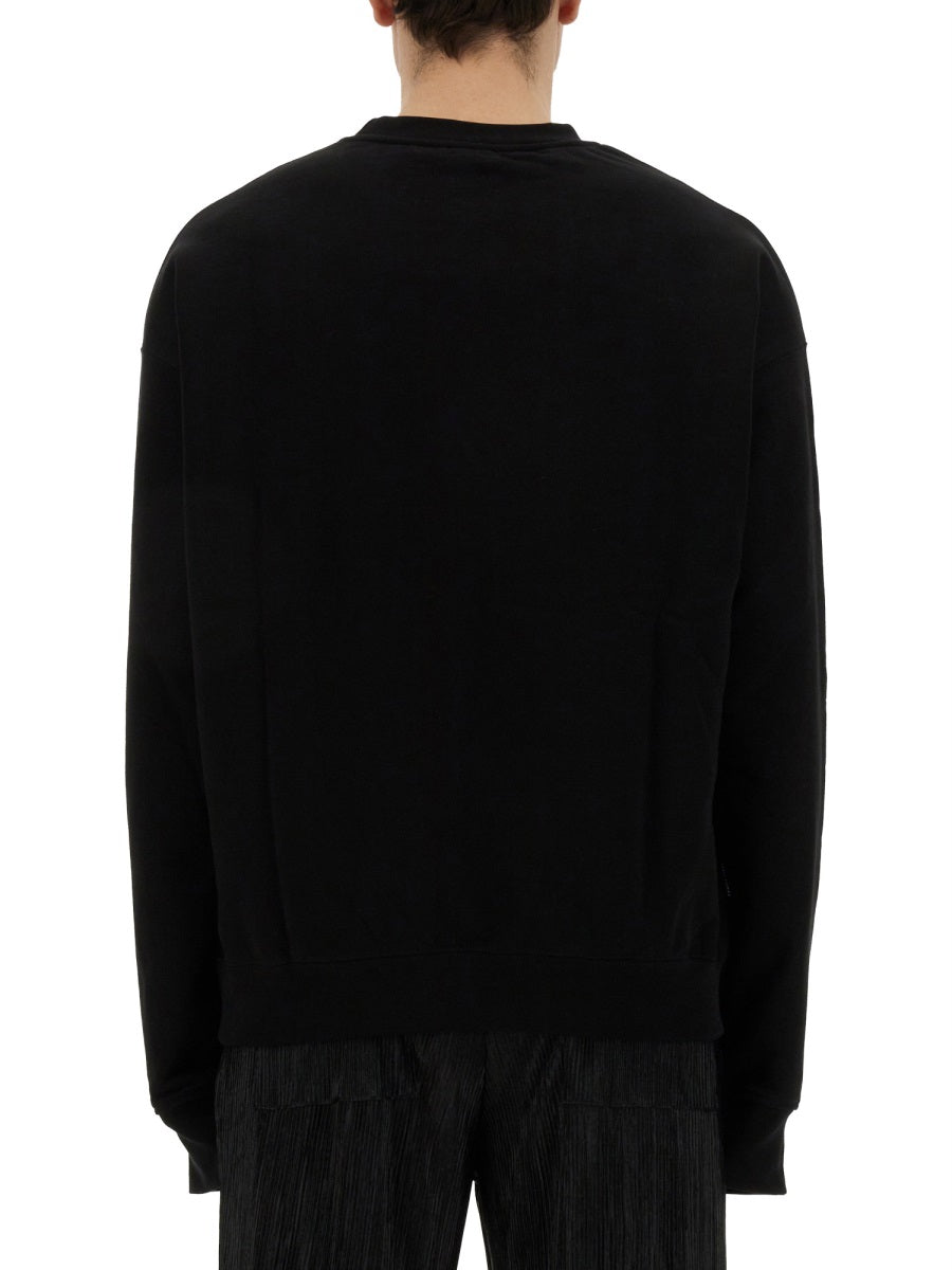 Family First Heart Embroidered Sweatshirt — Black by Family First