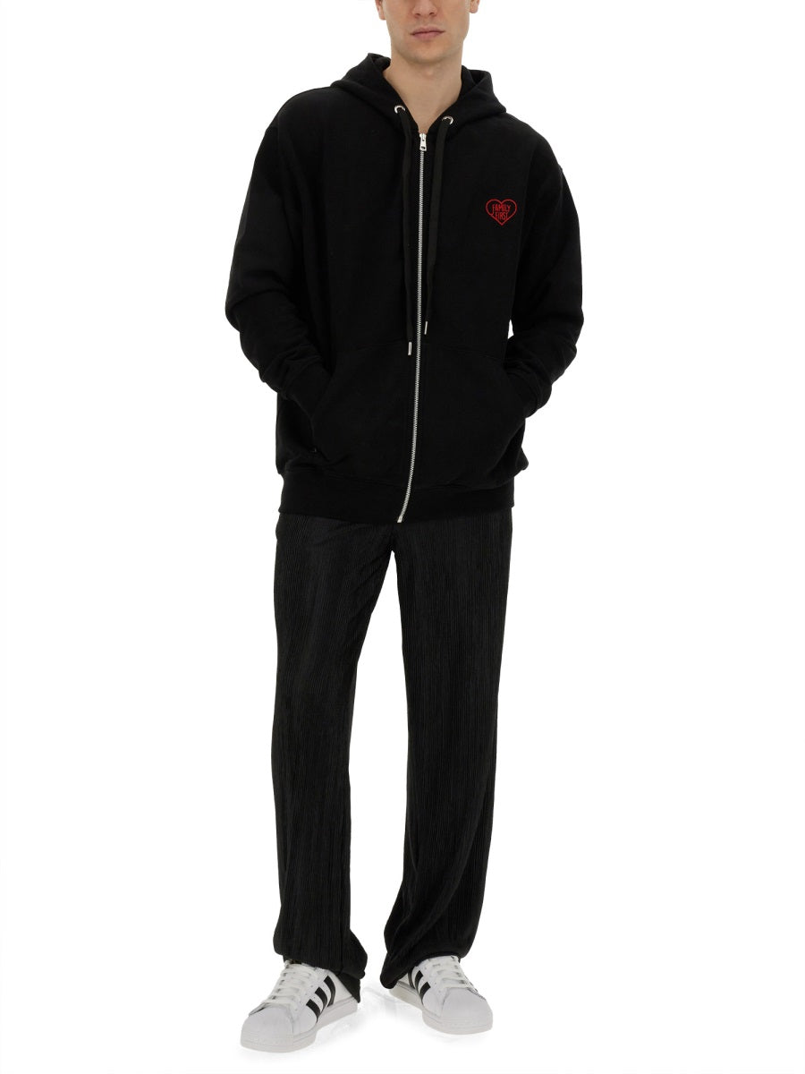 Family First Pleated Trousers — Black, view 2