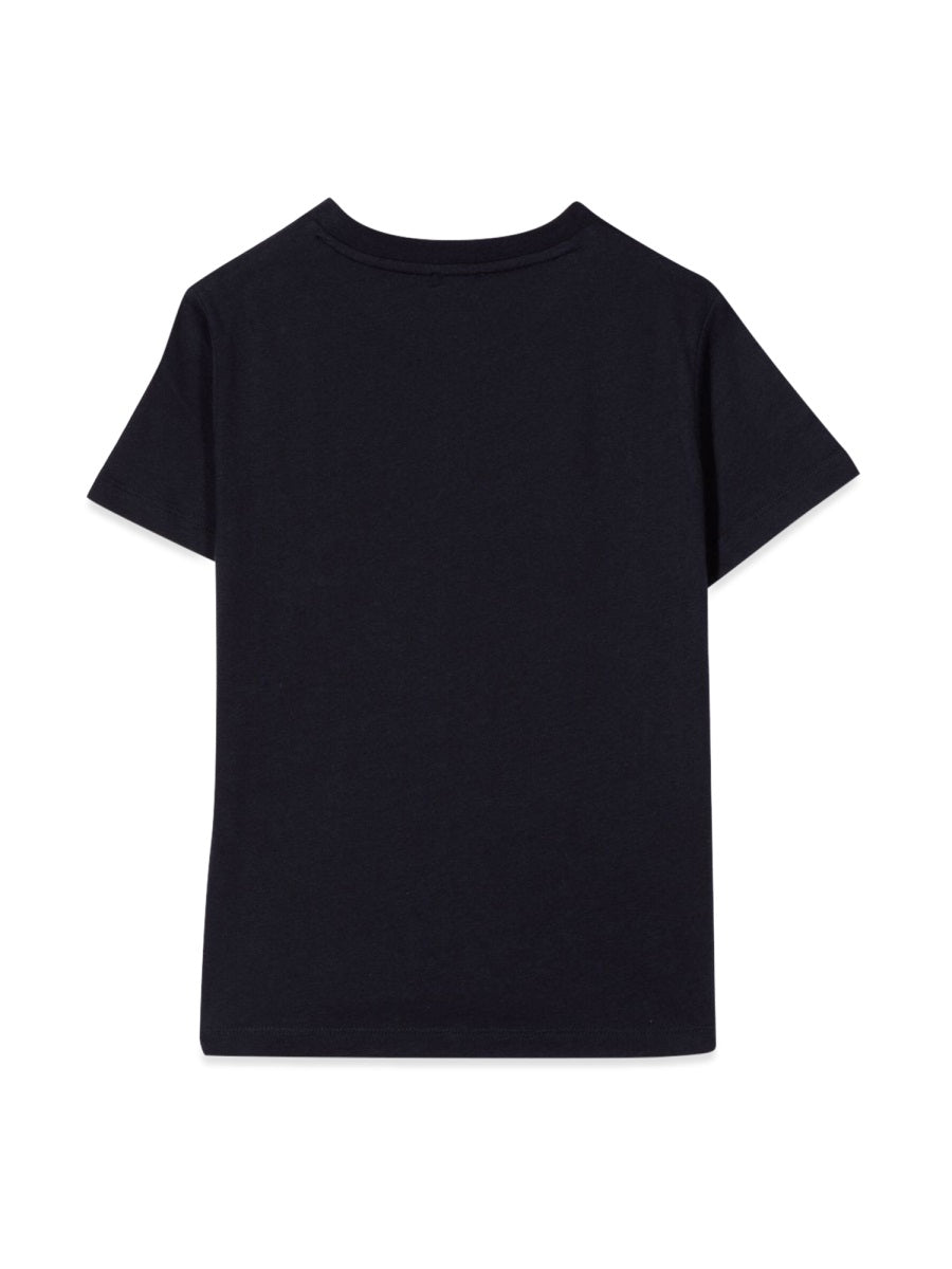 Fay Cotton T-Shirt — Blue, view 3