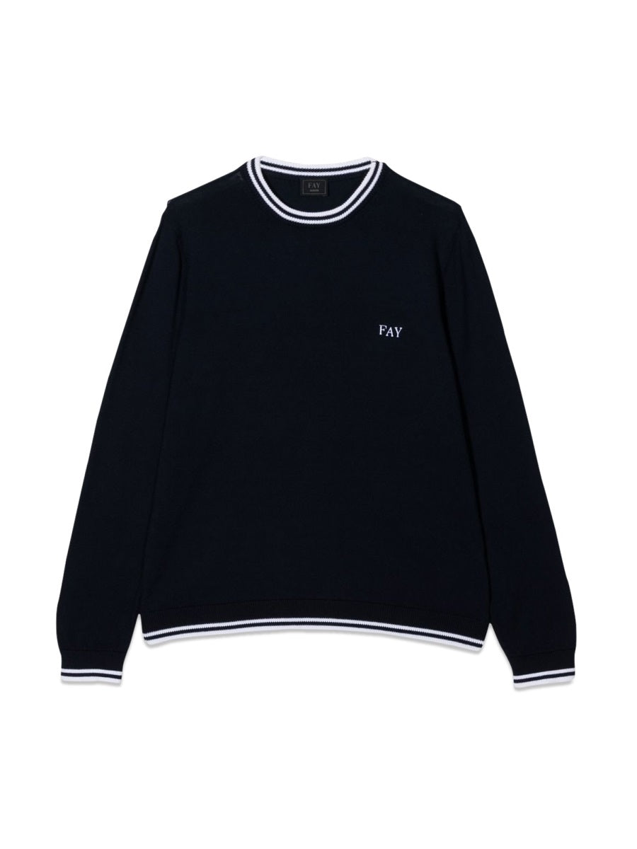 Fay Cotton T-shirt — Blue by Fay