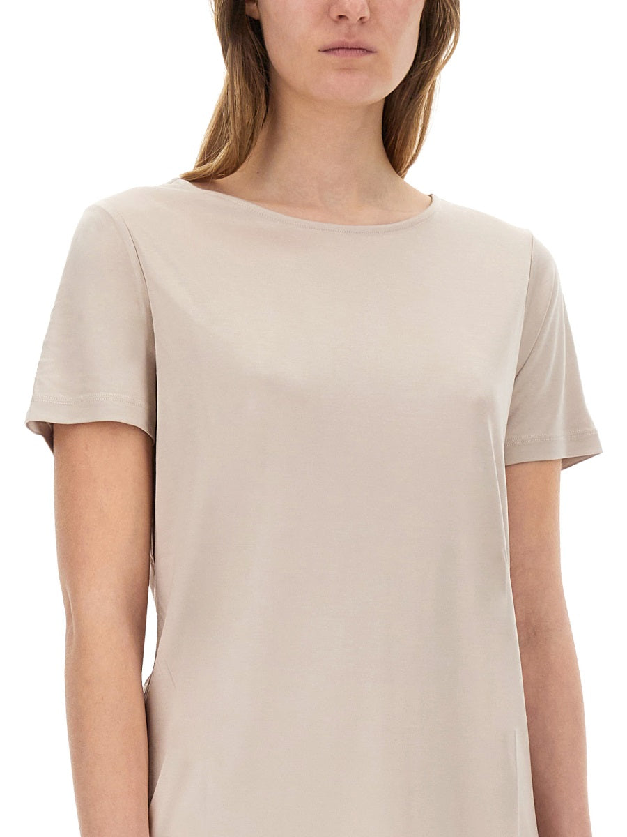 Fay Viscose-Elastane T-Shirt — White, view 2