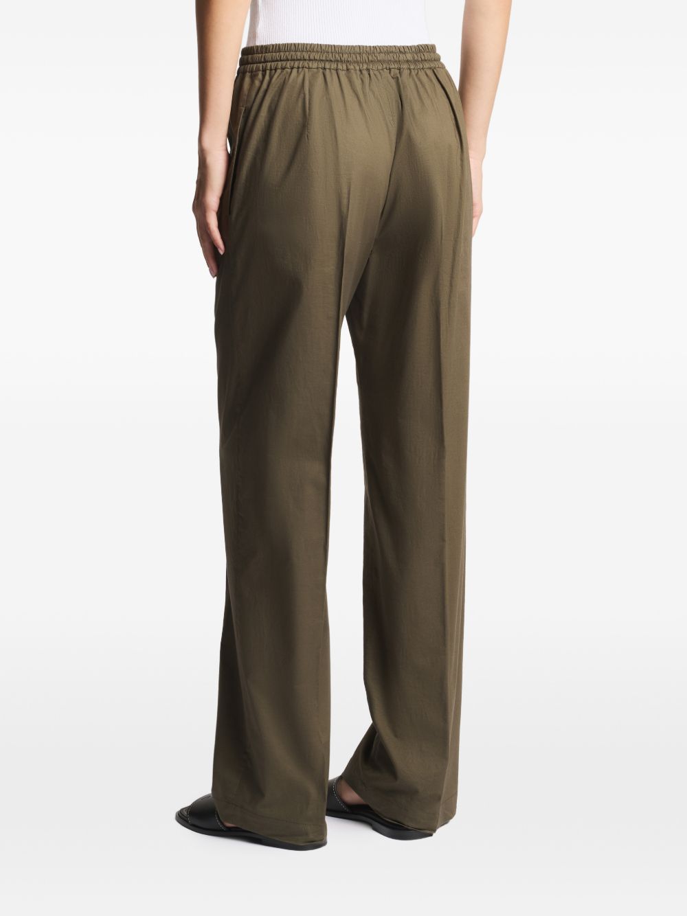 Fay Cotton Trousers — Khaki, view 5