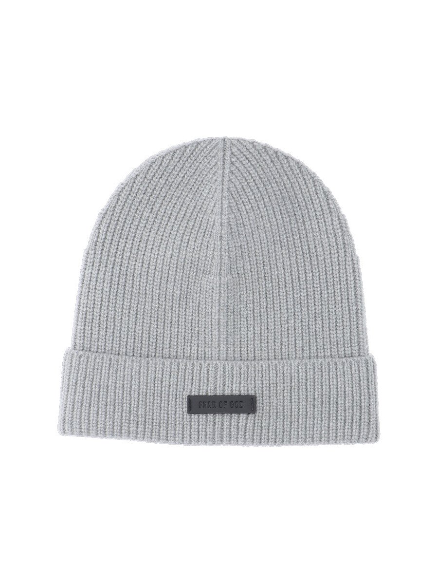 Fear Of God FG25FW70 Ribbed-Knit Extra Fine Merino Wool Beanie — Gray by Fear Of God