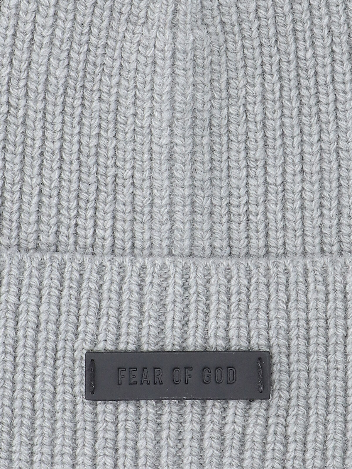 Fear Of God FG25FW70 Ribbed-Knit Extra Fine Merino Wool Beanie — Gray, view 3