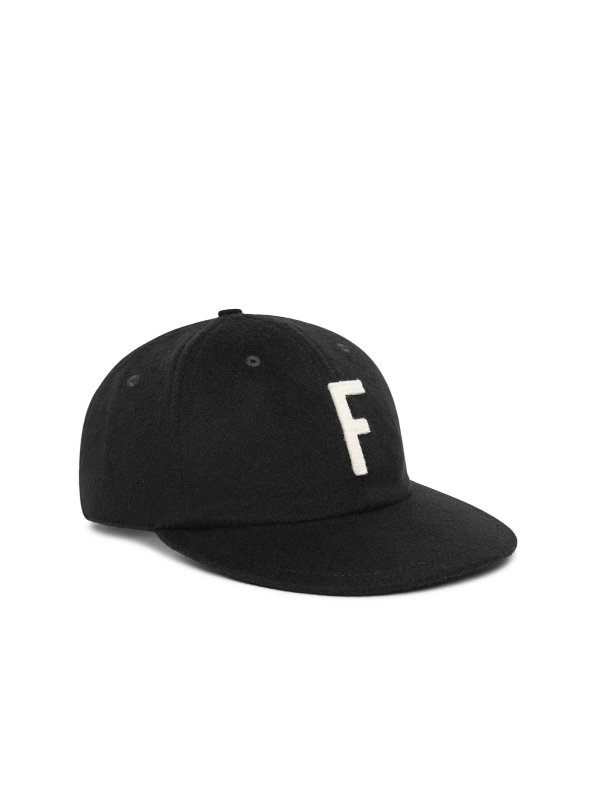 Fear Of God FGE2708040WOO001 Logo Wool Baseball Cap — Black by Fear Of God