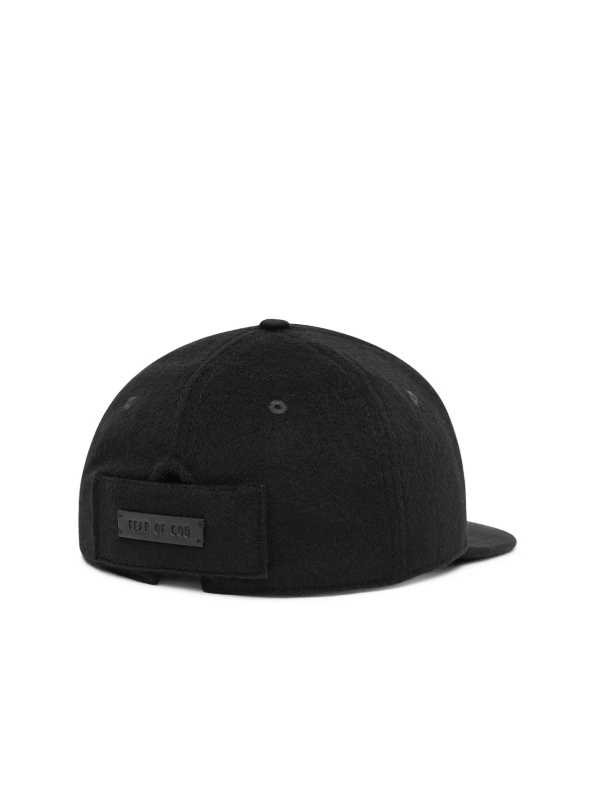 Fear Of God FGE2708040WOO001 Logo Wool Baseball Cap — Black, view 2