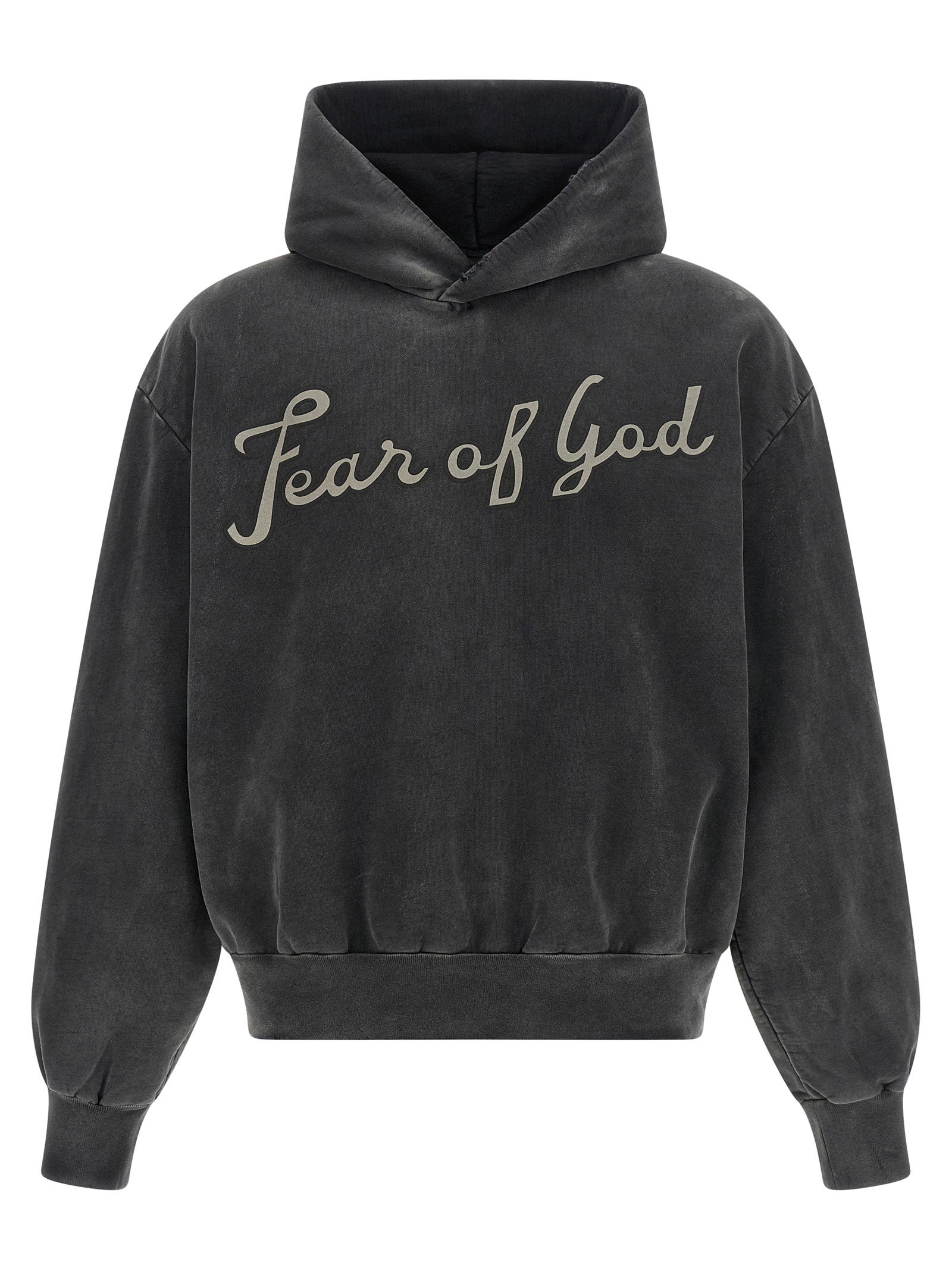 Fear Of God Graphic Logo Hoodie — Charcoal by Fear Of God
