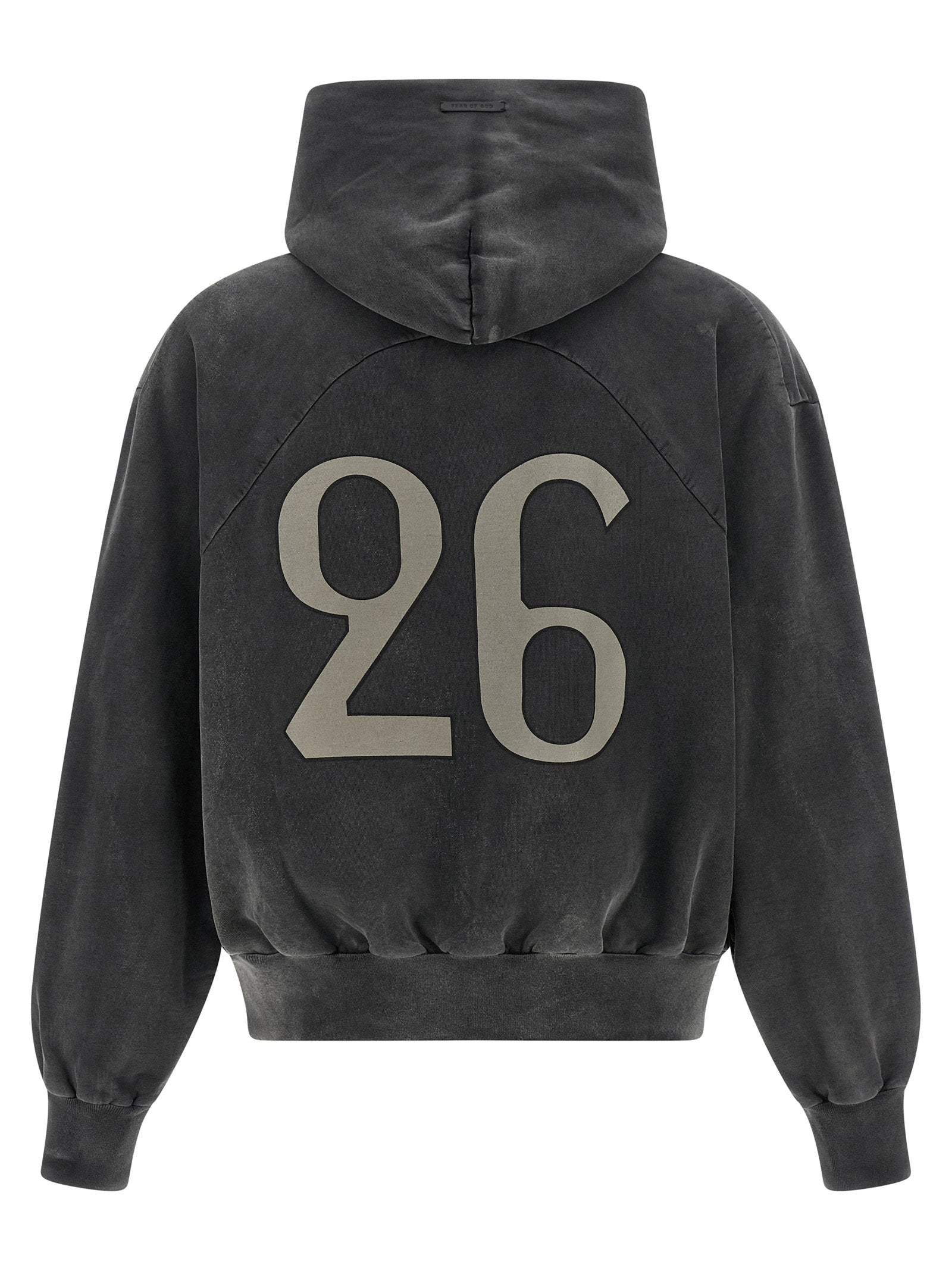 Fear Of God Graphic Logo Hoodie — Charcoal, view 2