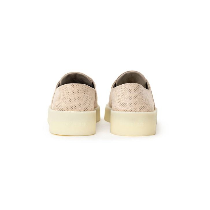 Fear Of God Perforated Suede Low-Top Sneaker — Beige, view 3