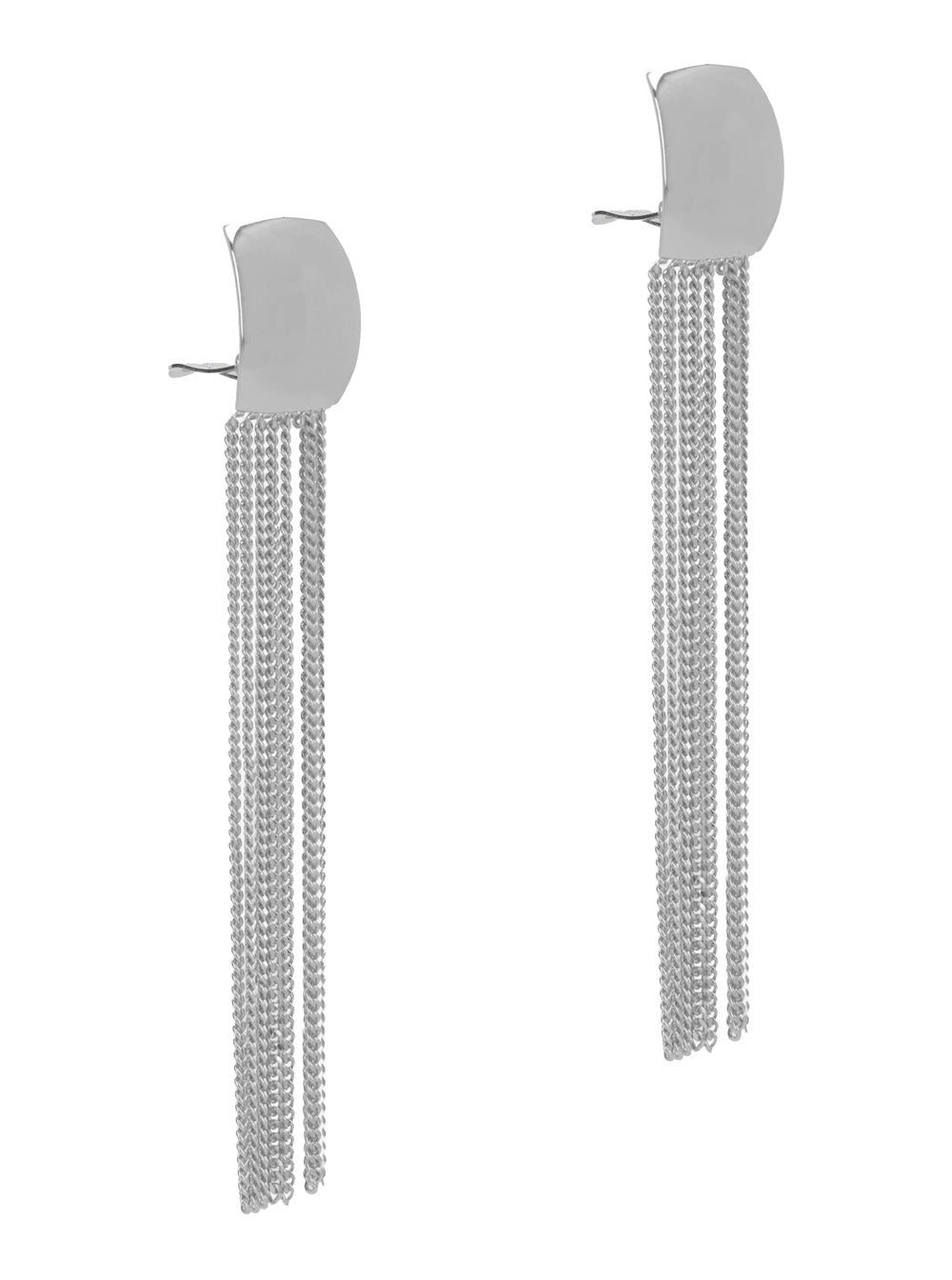 Federica Tosi Drop Earrings — Silver, view 2