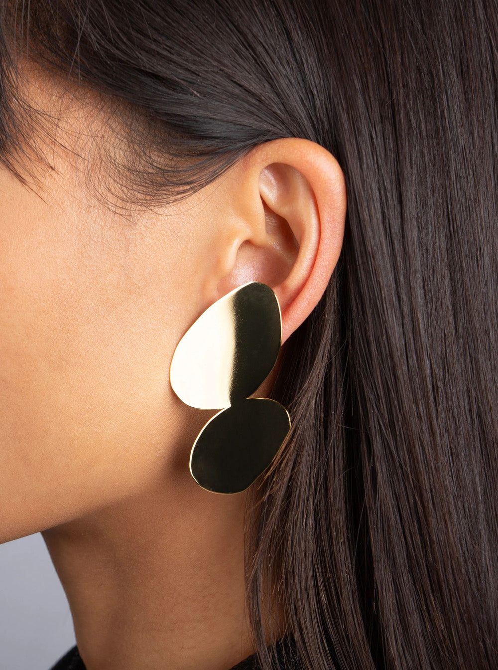 Federica Tosi Jenny Earrings — Gold, view 2