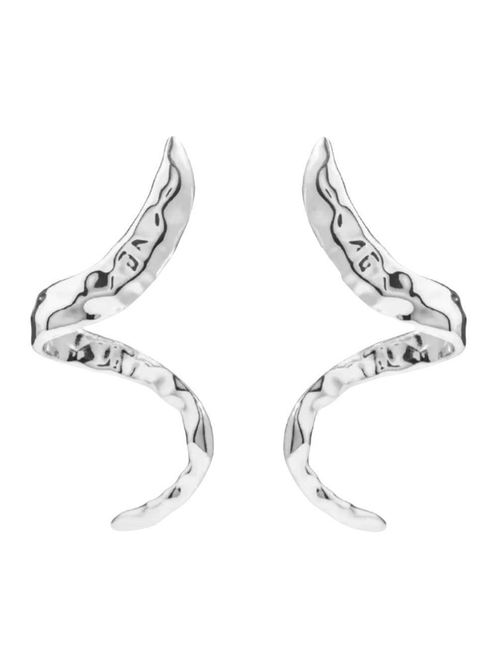 Federica Tosi Snake-Motif Silver Earrings — Silver by Federica Tosi