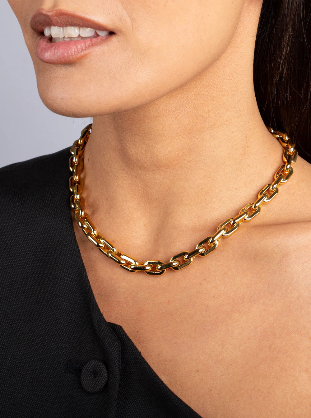 Federica Tosi Lace Cindy Necklace — Gold, view 3