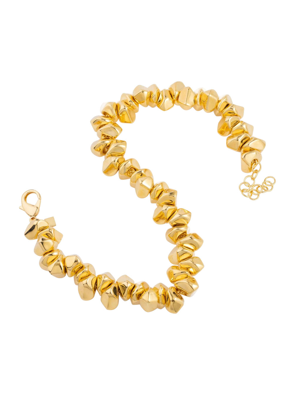 Federica Tosi Lace Small Stone Necklace — Gold by Federica Tosi