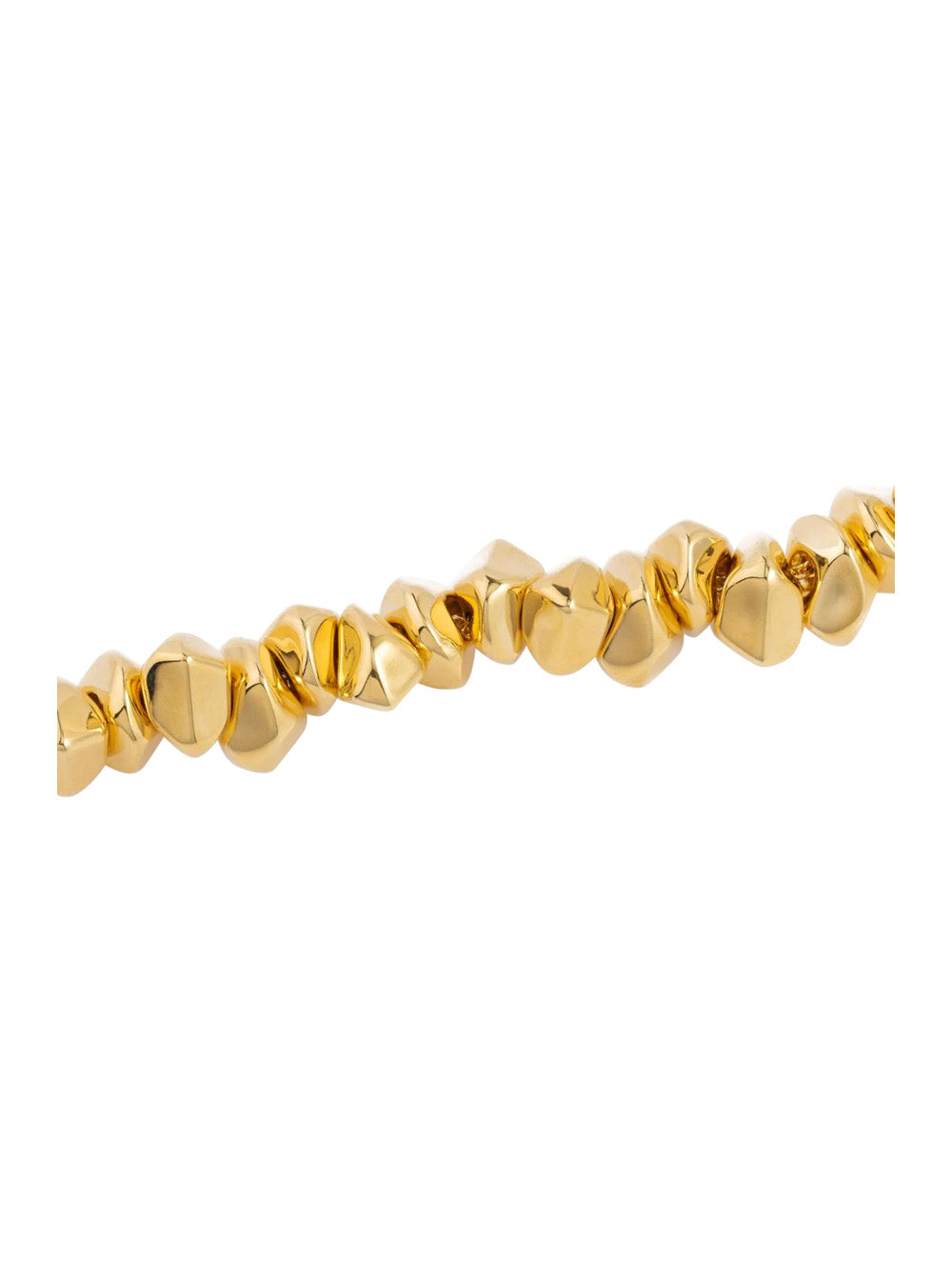 Federica Tosi Lace Small Stone Necklace — Gold, view 2